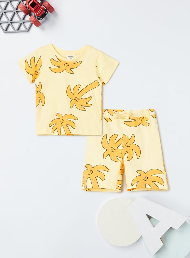 Boys Printed Shorts Set- Pack of 2