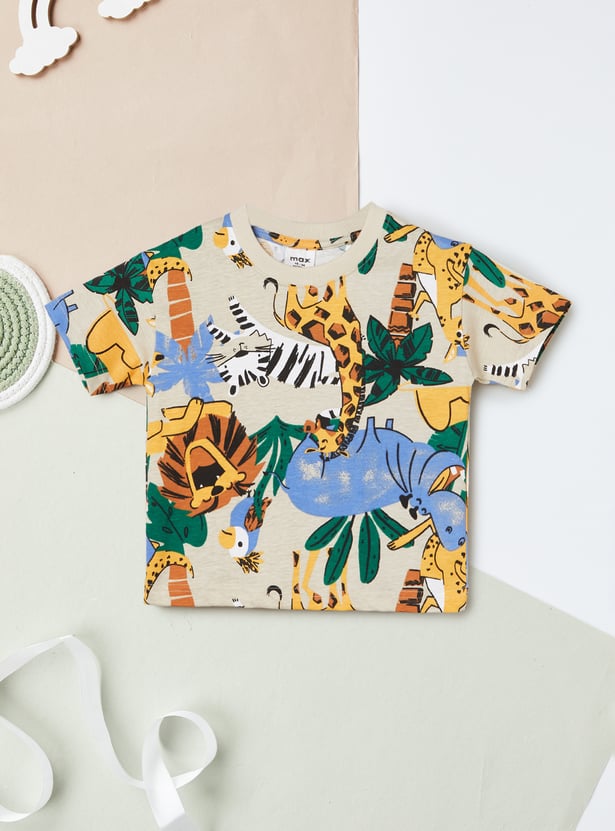 Boys Printed Shorts Set- Pack of 2