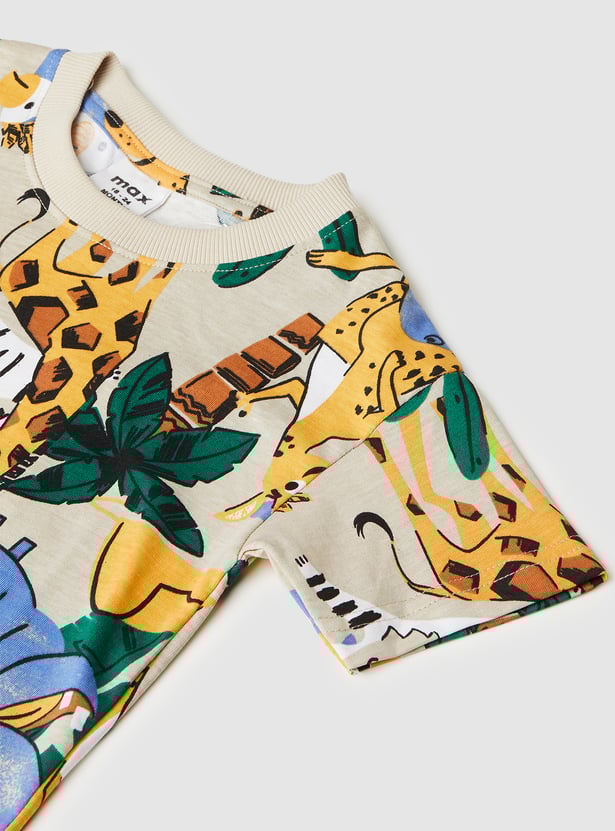 Boys Printed Shorts Set- Pack of 2