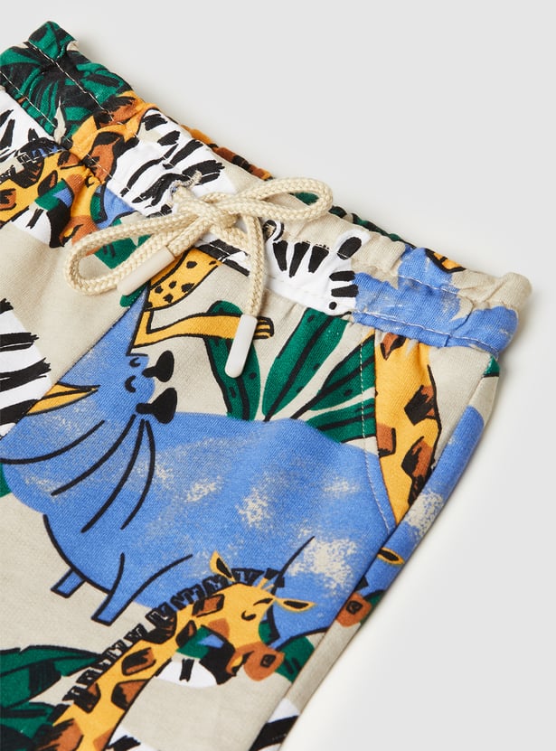 Boys Printed Shorts Set- Pack of 2