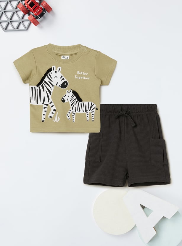 Boys Printed Shorts Set - Pack of 2