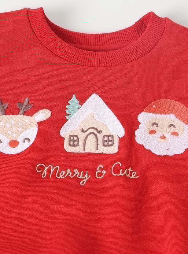 Girls Embroidered Sweatshirt - Pack of 2