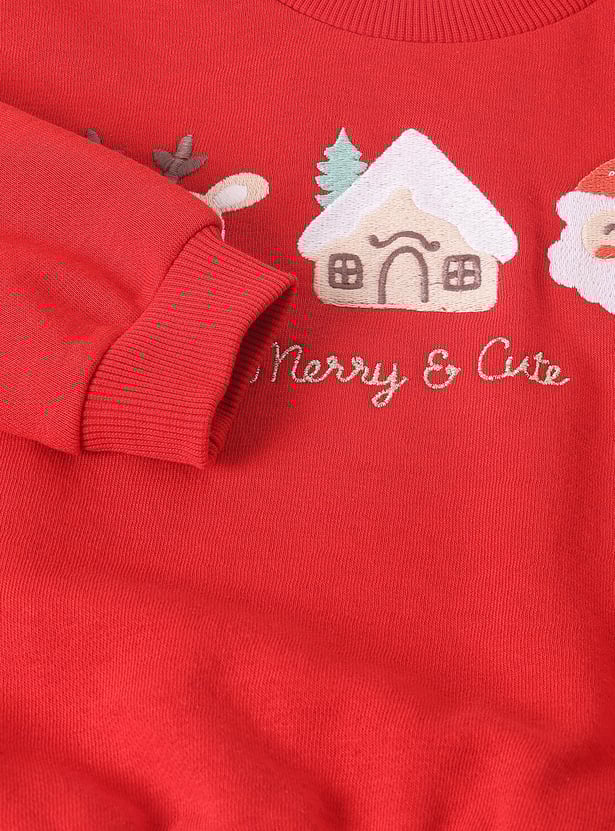 Girls Embroidered Sweatshirt - Pack of 2