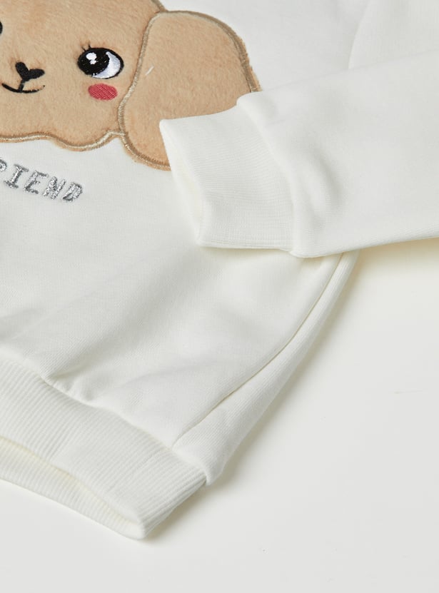 Girls Embroidered Sweatshirt - Pack of 2