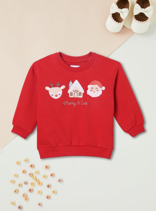 Girls Embroidered Sweatshirt - Pack of 2