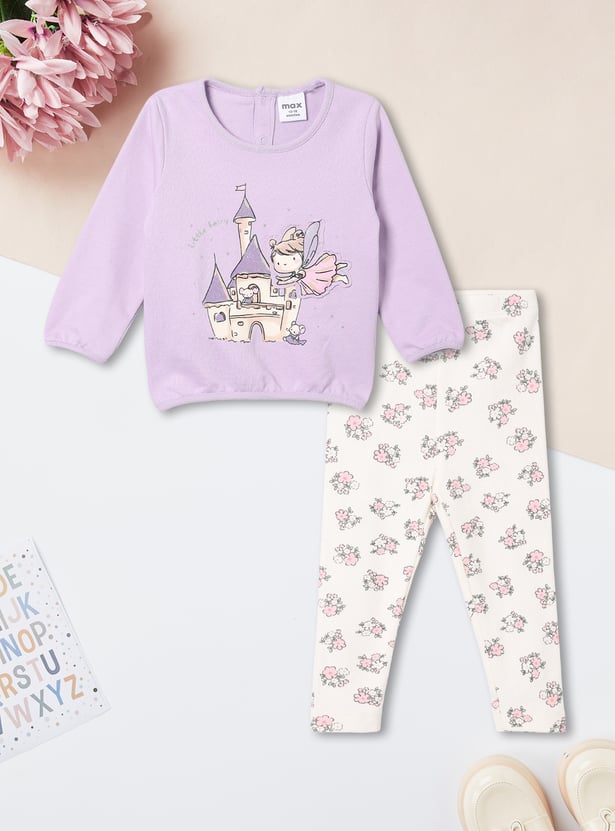 Girls Assorted Leggings Set - Pack of 2