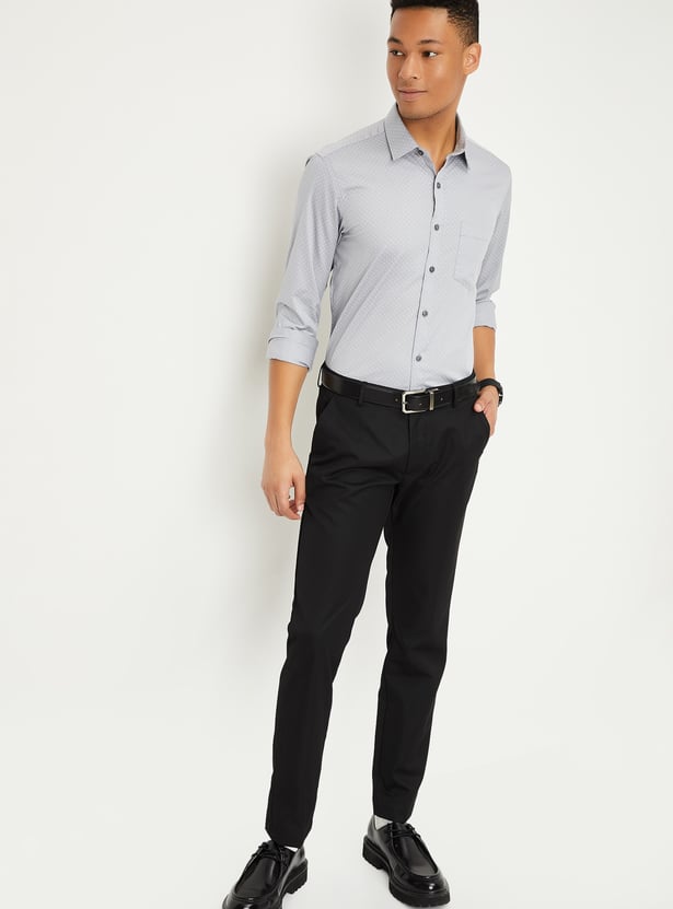 Men Printed Slim Fit Formal Shirts - Pack of 2