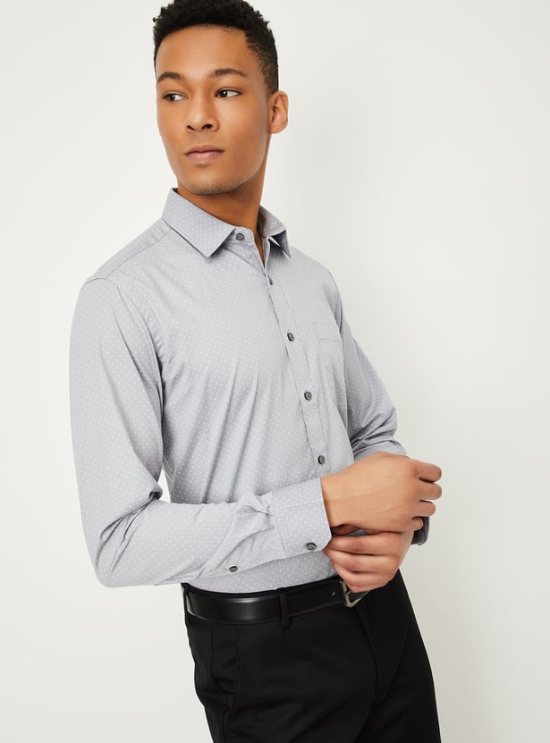 Men Printed Slim Fit Formal Shirts - Pack of 2