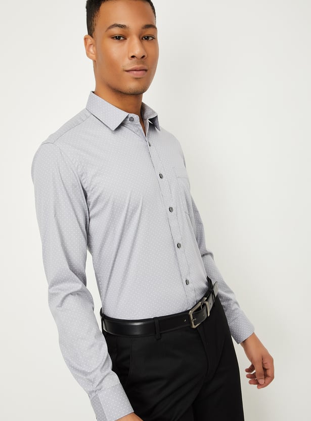 Men Printed Slim Fit Formal Shirts - Pack of 2