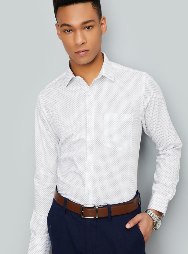 Men Printed Slim Fit Formal Shirts - Pack of 2