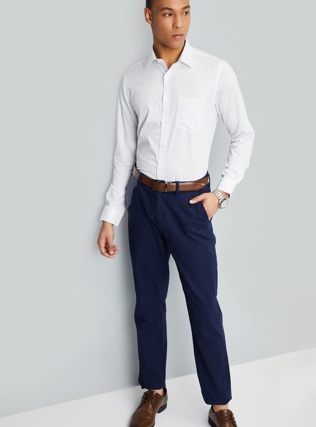 Men Printed Slim Fit Formal Shirts - Pack of 2