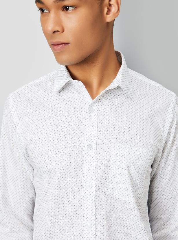 Men Printed Slim Fit Formal Shirts - Pack of 2