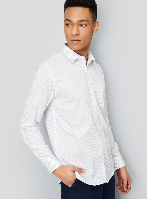 Men Printed Slim Fit Formal Shirts - Pack of 2