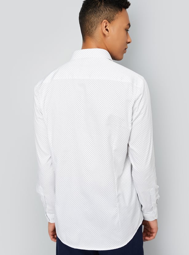 Men Printed Slim Fit Formal Shirts - Pack of 2