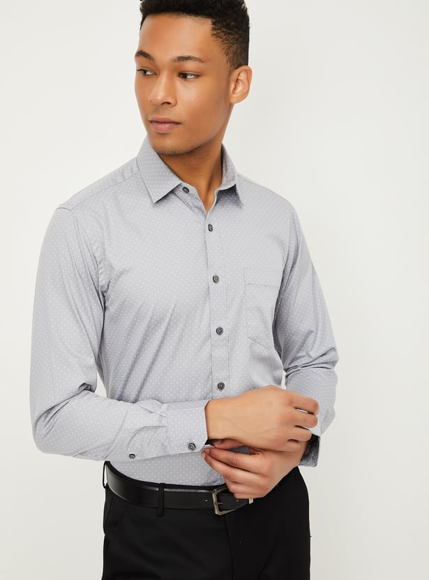 Men Printed Slim Fit Formal Shirts - Pack of 2