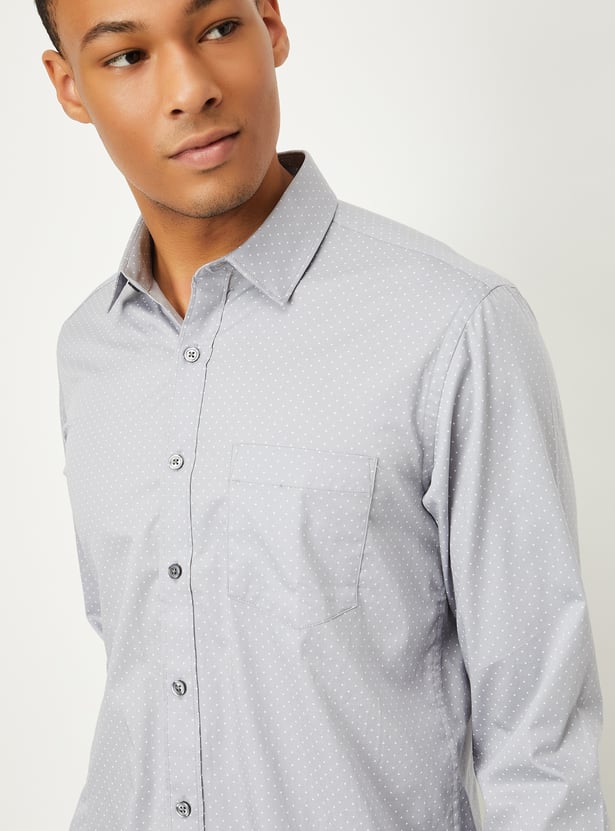 Men Printed Slim Fit Formal Shirts - Pack of 2