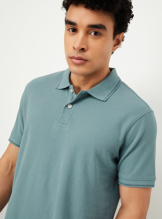 Men Solid Polo T-shirts - Pack of 2