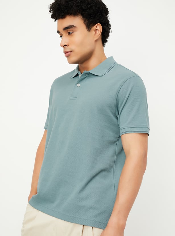 Men Solid Polo T-shirts - Pack of 2