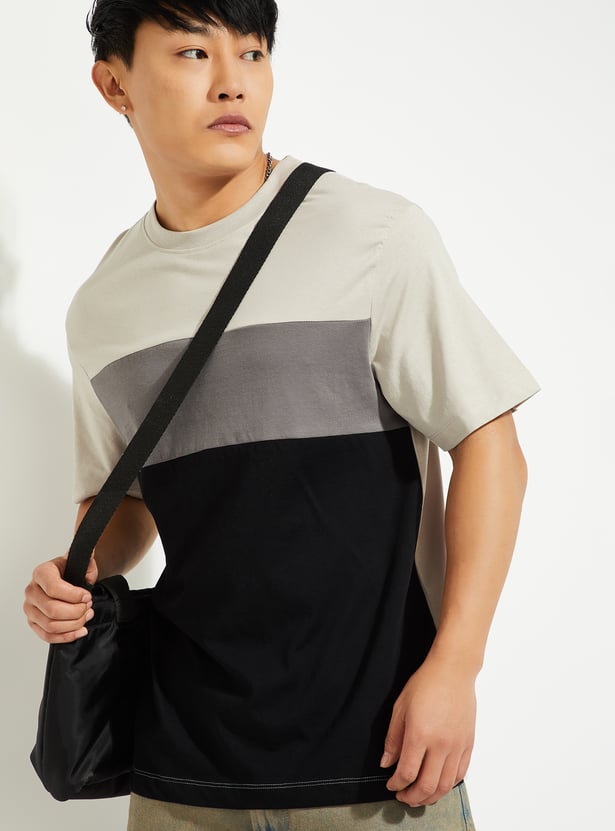 URB_N Men Colourblocked T-shirt - Pack of 2