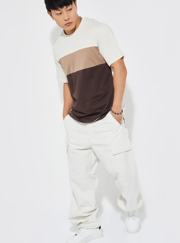 URB_N Men Colourblocked T-shirt - Pack of 2