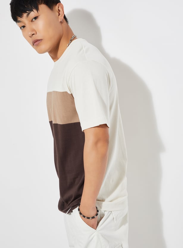 URB_N Men Colourblocked T-shirt - Pack of 2