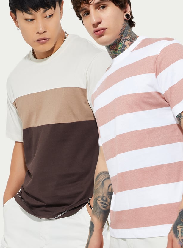 URB_N Men Assorted T-shirt - Pack of 2