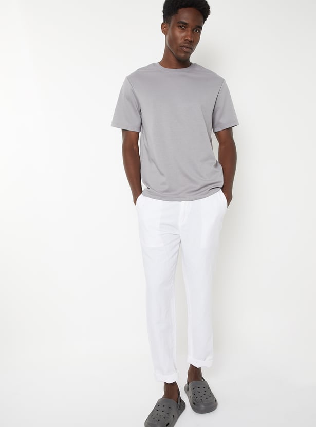 Men Solid T-shirt - Pack of 2