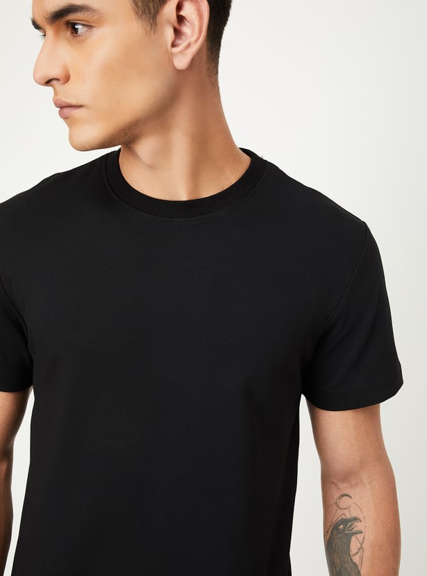 Men Solid T-shirt - Pack of 2