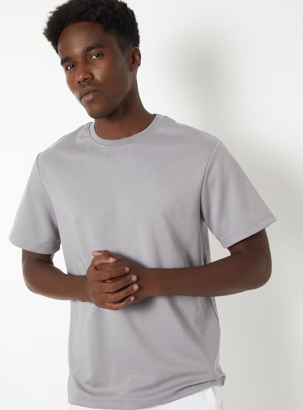 Men Solid T-shirt - Pack of 2