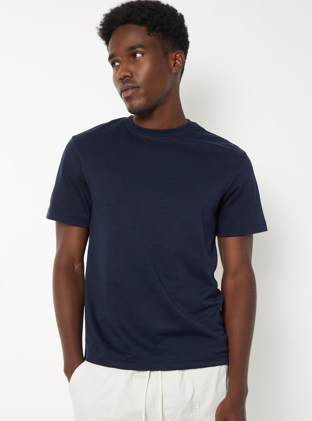 Men Solid T-shirt - Pack of 2