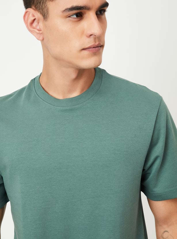 Men Solid T-shirt - Pack of 2