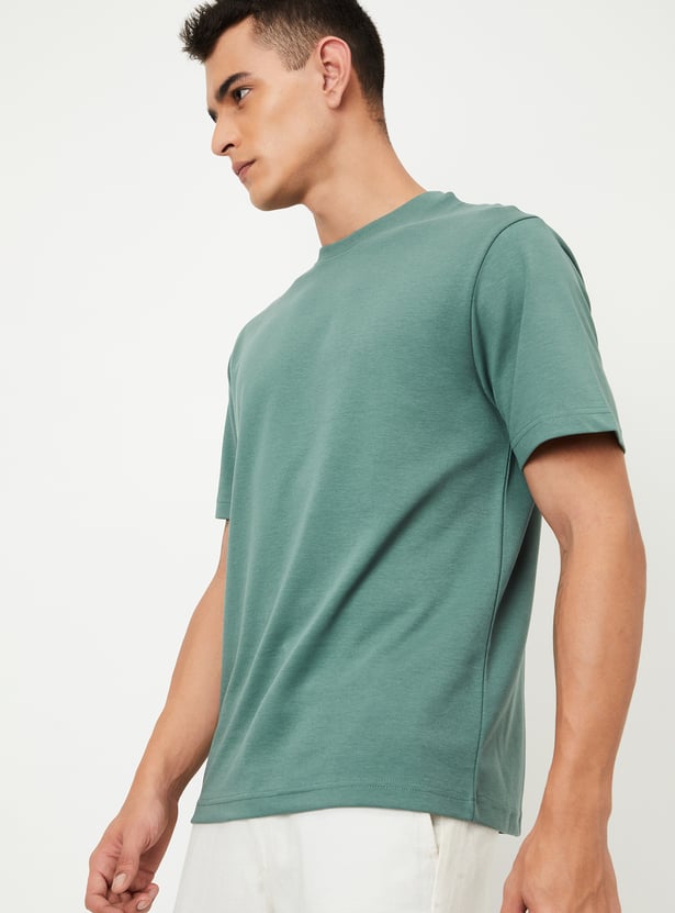 Men Solid T-shirt - Pack of 2
