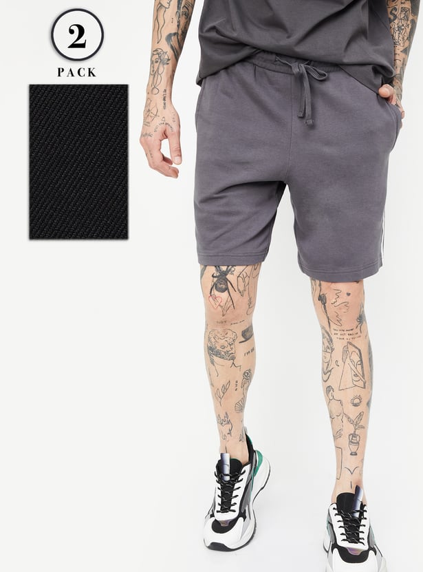 Men Assorted Shorts - Pack of 2