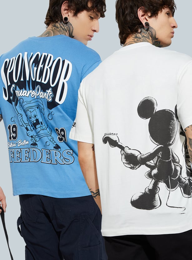 URB_N Men Character Print T-shirts - Pack of 2
