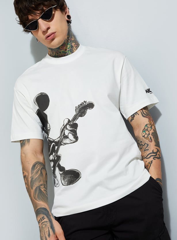 URB_N Men Character Print T-shirt - Pack of 2