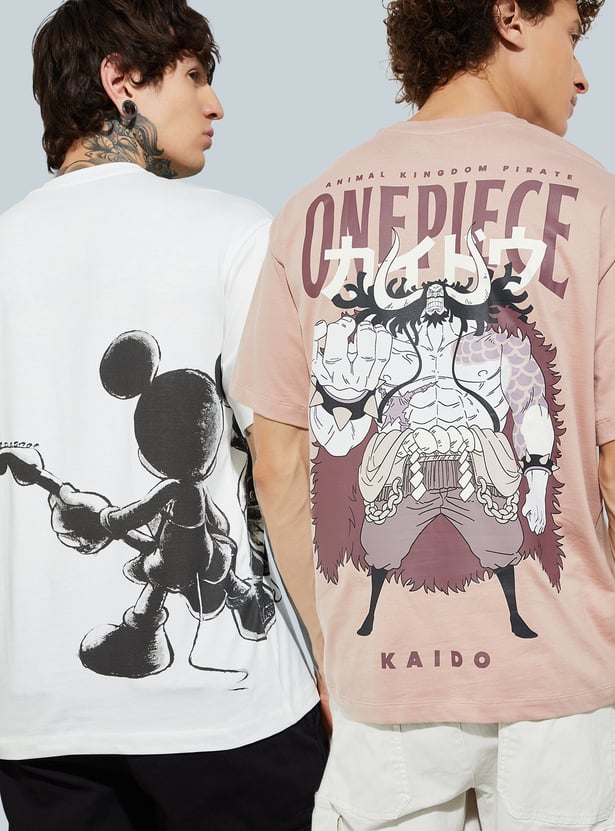 URB_N Men Character Print T-shirt - Pack of 2