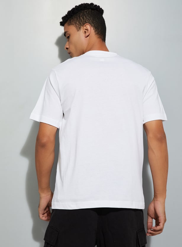 URB_N Men Dragon Ball Z & One Piece Print T-shirts - Pack of 2