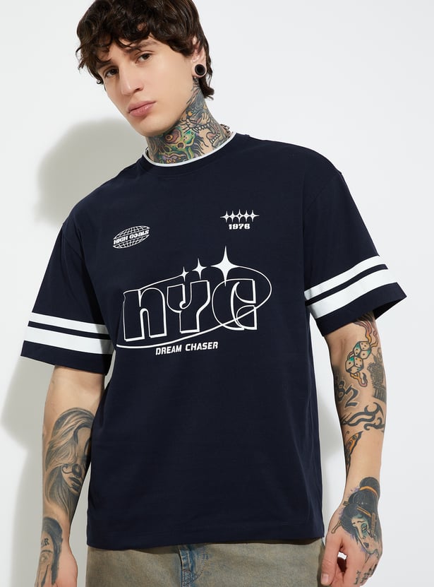 Men Printed T-shirt - Pack of 2