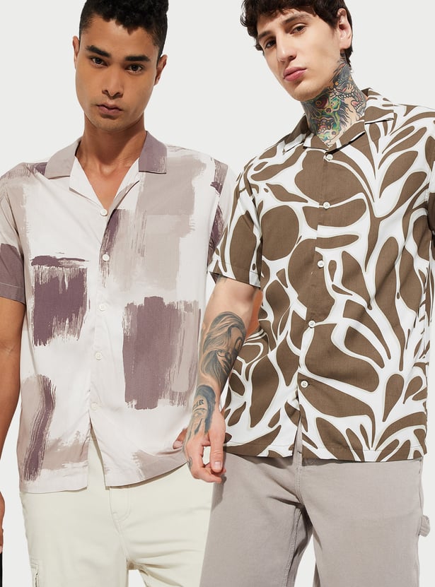 URB_N Men Printed Shirt - Pack of 2