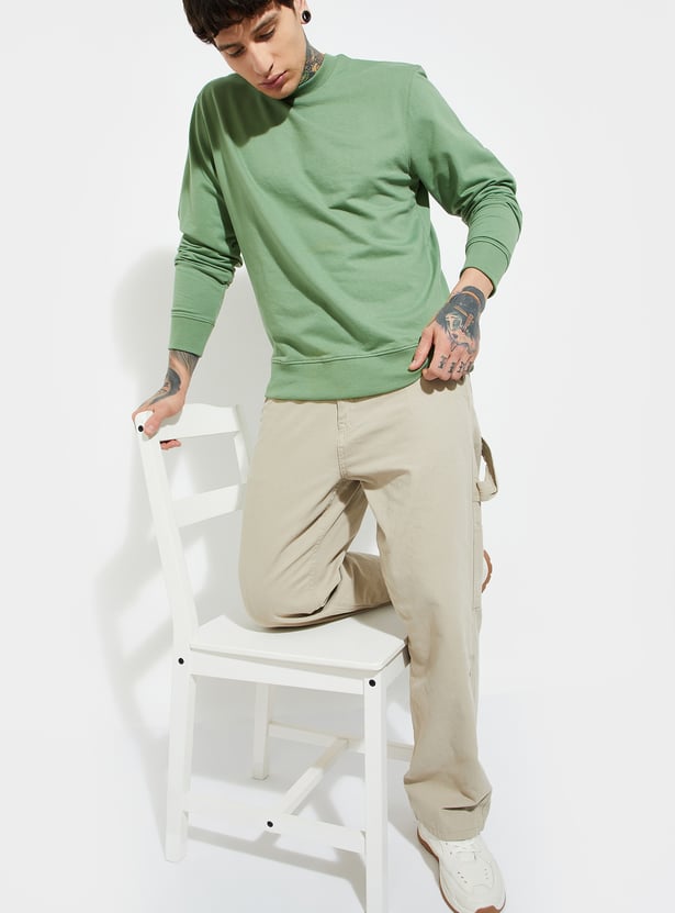 Men Solid Sweatshirts - Pack of 2