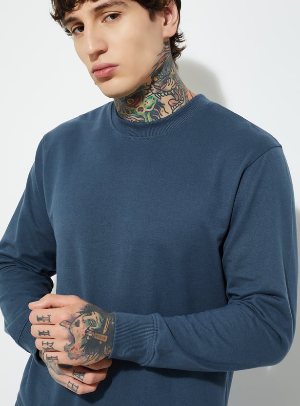 Men Solid Sweatshirts - Pack of 2