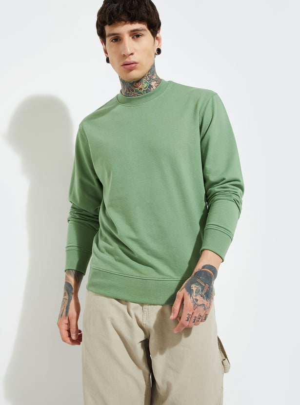 Men Solid Sweatshirts - Pack of 2