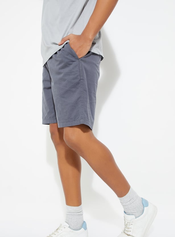 URB_N Men Solid Shorts - Pack of 2