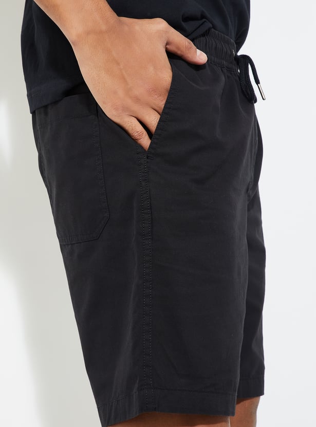 URB_N Men Solid Shorts - Pack of 2