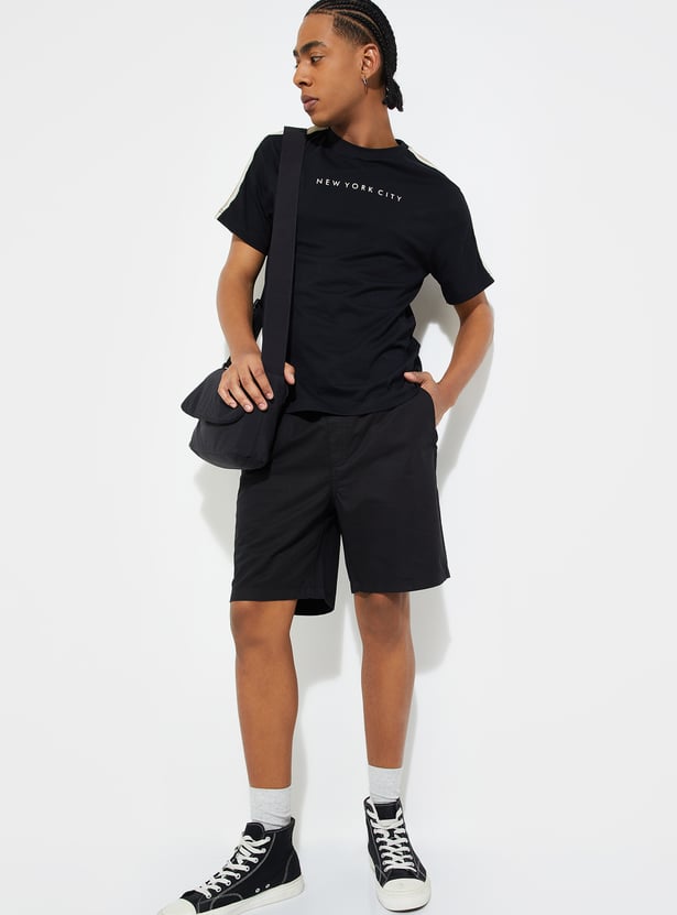 URB_N Men Solid Shorts - Pack of 2