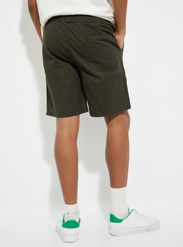 URB_N Men Solid Shorts - Pack of 2