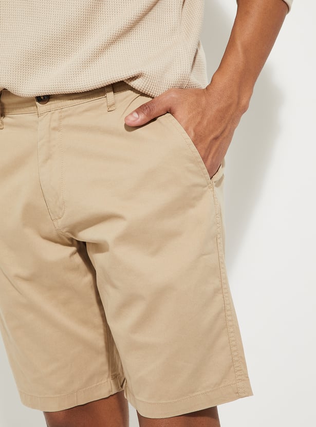 URB_N Men Solid Shorts - Pack of 2