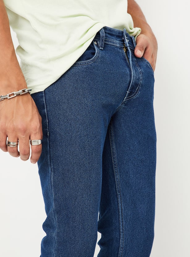 Men Washed Skinny Fit Jeans - Pack of 2