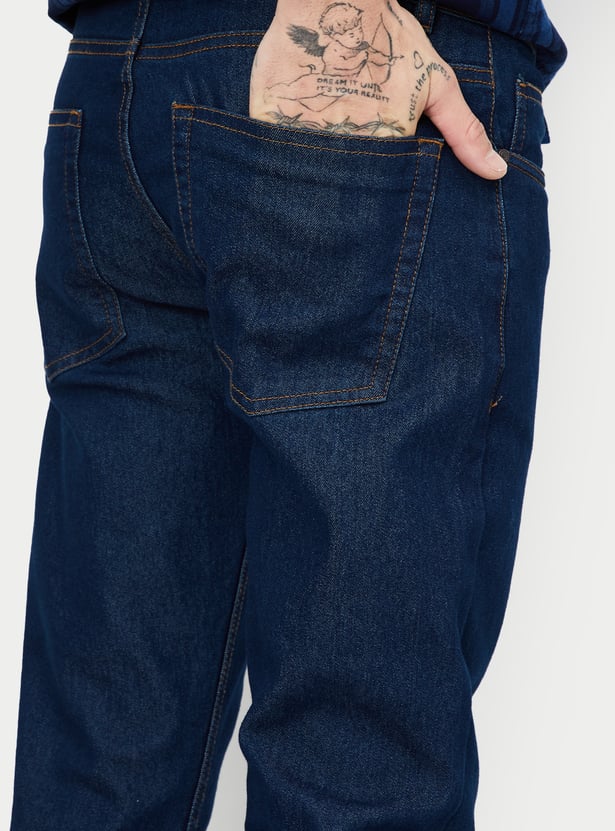 Men Washed Skinny Fit Jeans - Pack of 2