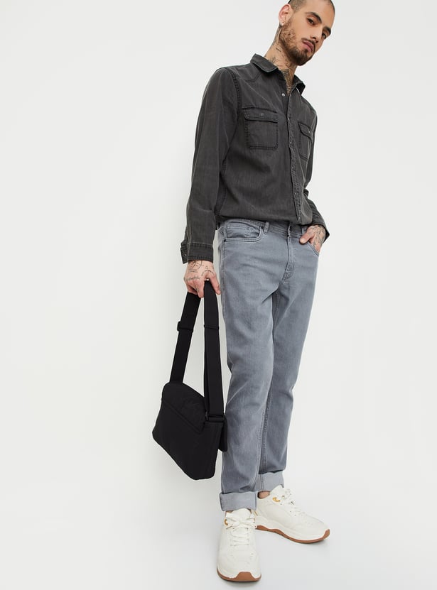 Men Washed Skinny Fit Jeans - Pack of 2